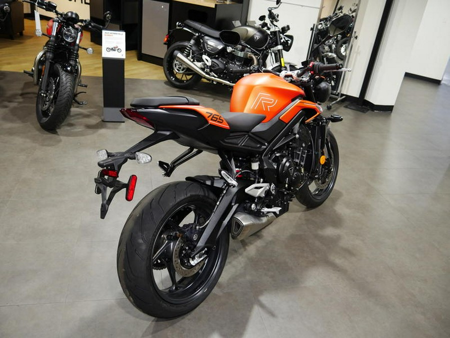 2025 Triumph Street Triple 765 R Matte Baja Orange