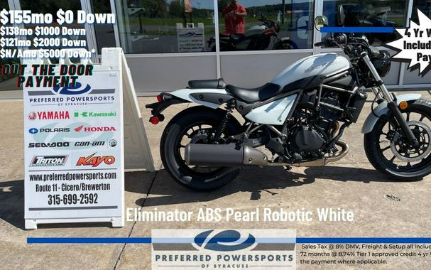 2024 Kawasaki Eliminator ABS Pearl Robotic White