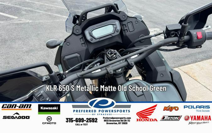 2025 Kawasaki KLR 650 S Metallic Matte Old School Green
