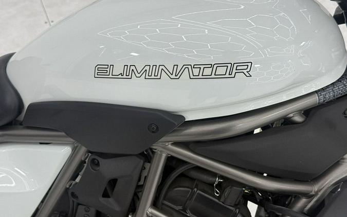 2024 Kawasaki Eliminator Pearl Robotic White Pearl Storm Gray