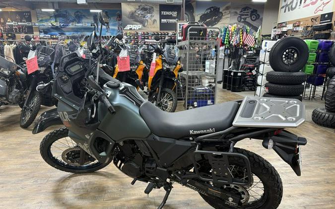 2025 Kawasaki KLR 650 S Metallic Matte Old School Green