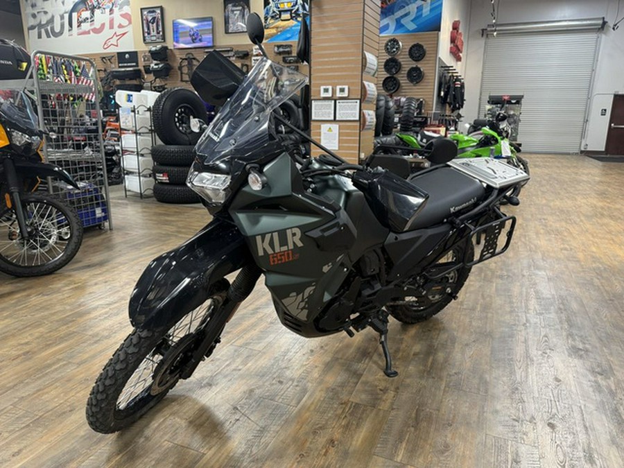 2025 Kawasaki KLR 650 S Metallic Matte Old School Green