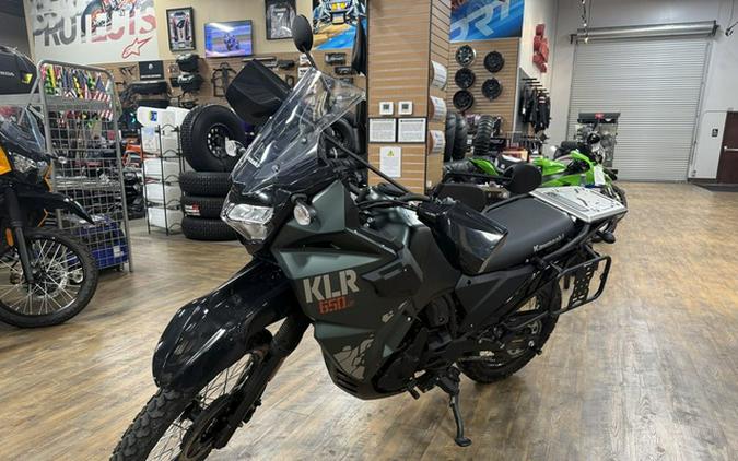 2025 Kawasaki KLR 650 S Metallic Matte Old School Green