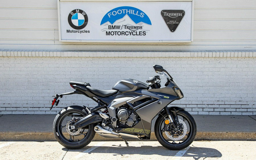 2025 Triumph Daytona 660 Satin Granite/Satin Black