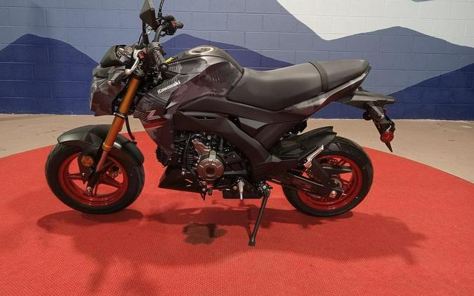 2024 Kawasaki Z125 PRO Cypher Camo Gray Matte/Metallic Matte Carbon Gray