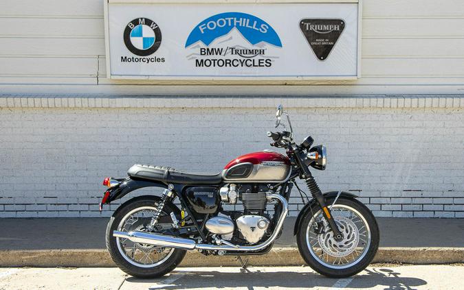 2024 Triumph Bonneville T120 Cordovan Red/Silver Ice