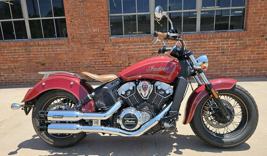 2020 Indian Motorcycle® Scout® 100th Anniversary Indian Red with Gold trim