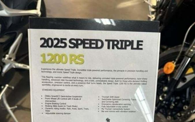 2025 Triumph Speed Triple 1200 RS