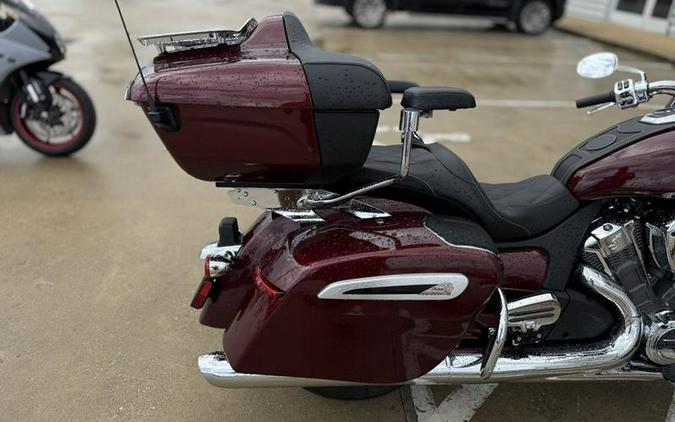2025 Indian Motorcycle® Pursuit® Limited 112 w/PowerBand Audio Heavy Metal with Black Metallic