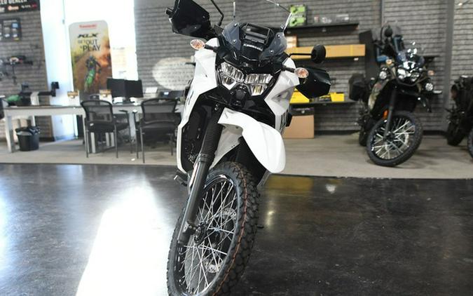2025 Kawasaki KLR650 S Pearl Crystal White/Metallic Carbon Gray Pearl Crystal WhiteMetallic Carbon Gray