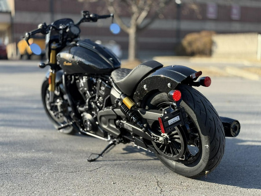 2026 Indian Motorcycle® 101 Scout® Black Crystal with Super Graphite