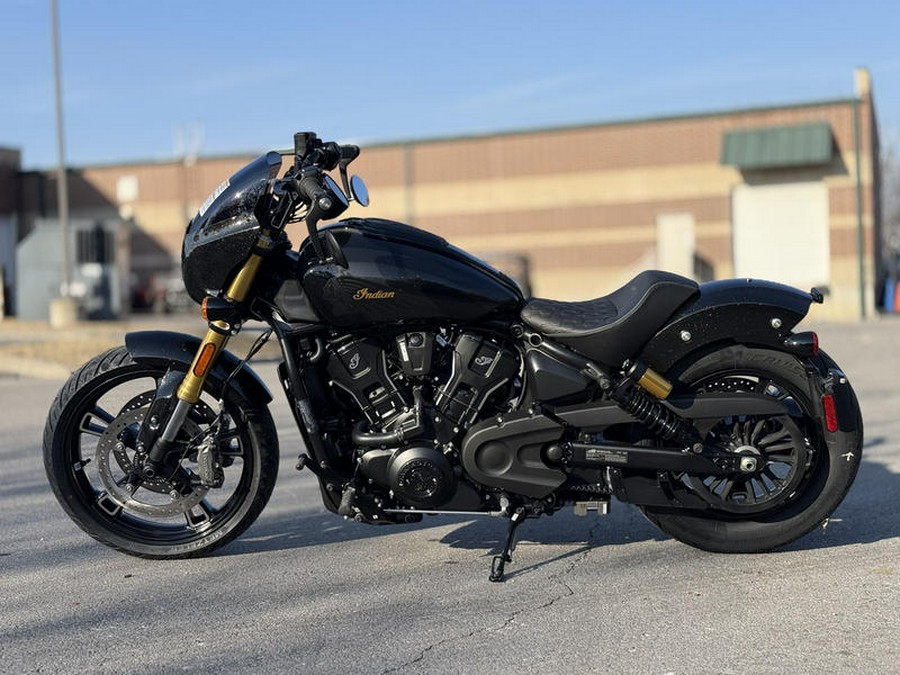 2026 Indian Motorcycle® 101 Scout® Black Crystal with Super Graphite