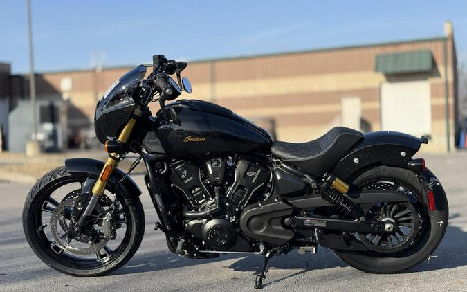 2026 Indian Motorcycle® 101 Scout® Black Crystal with Super Graphite