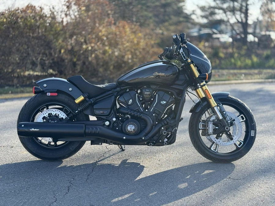 2026 Indian Motorcycle® 101 Scout® Black Crystal with Super Graphite