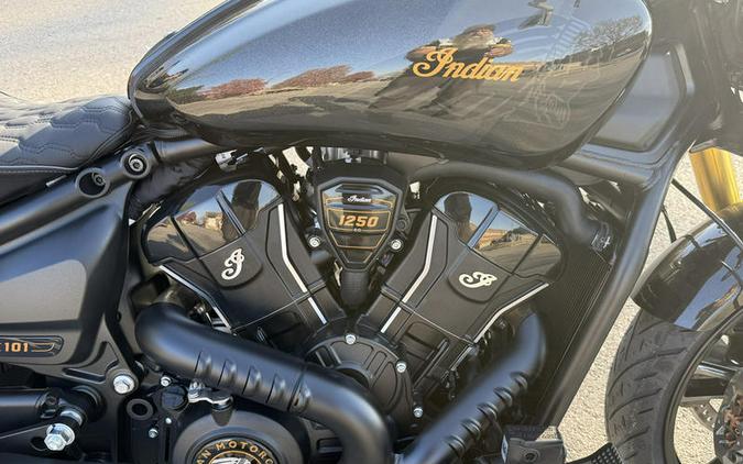 2026 Indian Motorcycle® 101 Scout® Black Crystal with Super Graphite