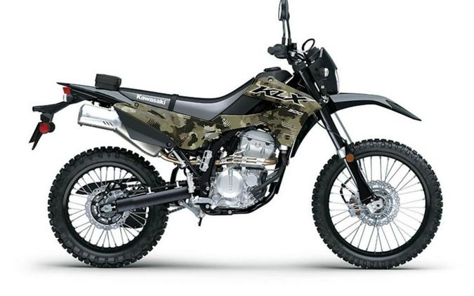 2026 Kawasaki KLX®300 Cypher Camo Beige