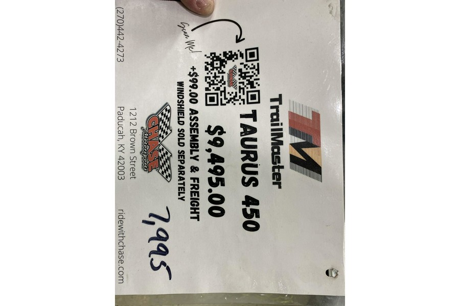 2022 TAURUS 450U - TrailMaster