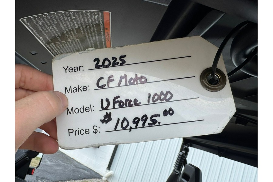 2025 CFMOTO UFORCE 1000 EPS