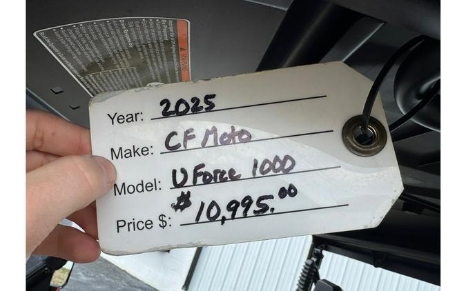 2025 CFMOTO UFORCE 1000 EPS