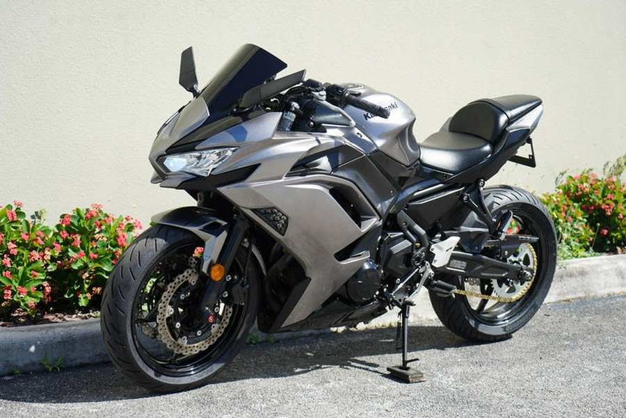 2021 Kawasaki Ninja® 650 ABS Metallic Graphite Gray/Metallic Spark Black