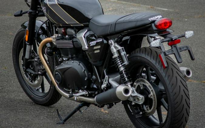 2025 Triumph Speed Twin 900 Phantom Black/Aurum Gold