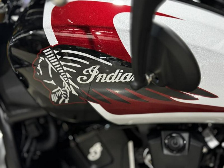 2025 Indian Motorcycle® 101 Scout® Ghost White Metallic with Graphics