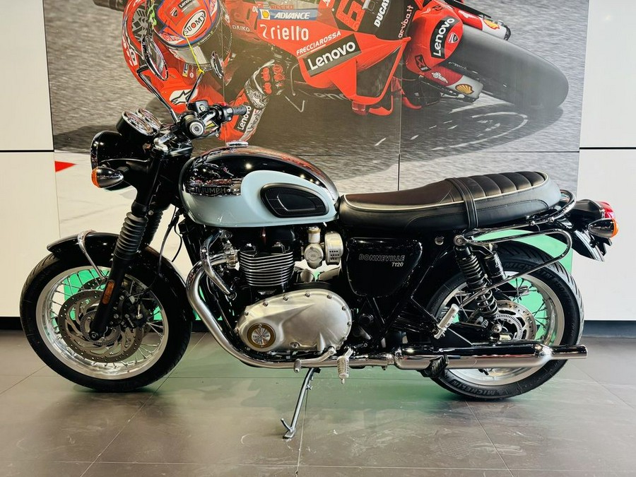 2023 Triumph Bonneville T120 Chrome Edition Meriden Blue