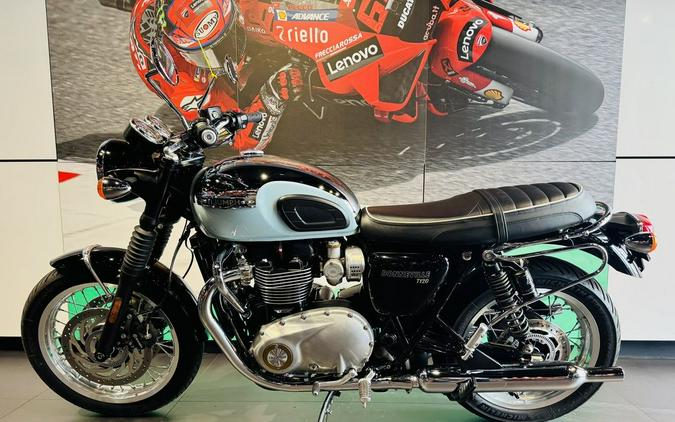 2023 Triumph Bonneville T120 Chrome Edition Meriden Blue