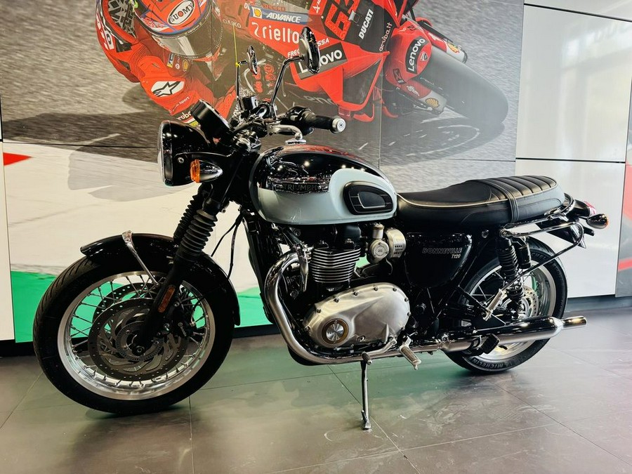 2023 Triumph Bonneville T120 Chrome Edition Meriden Blue