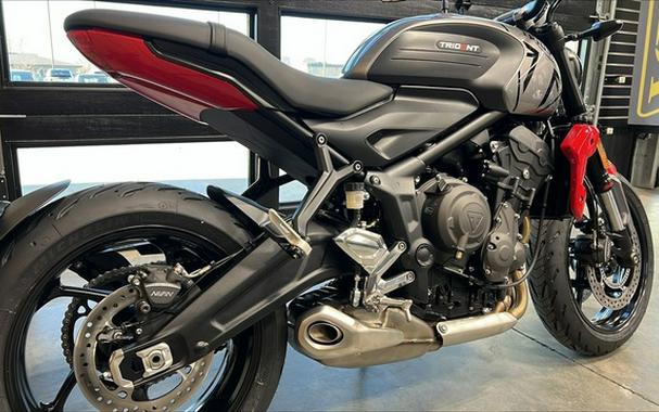 2024 Triumph Trident 660 Silver IceDiablo Red