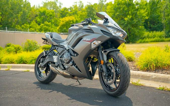 2022 Kawasaki Ninja 650 ABS Metallic Matte Graphenesteel Gray