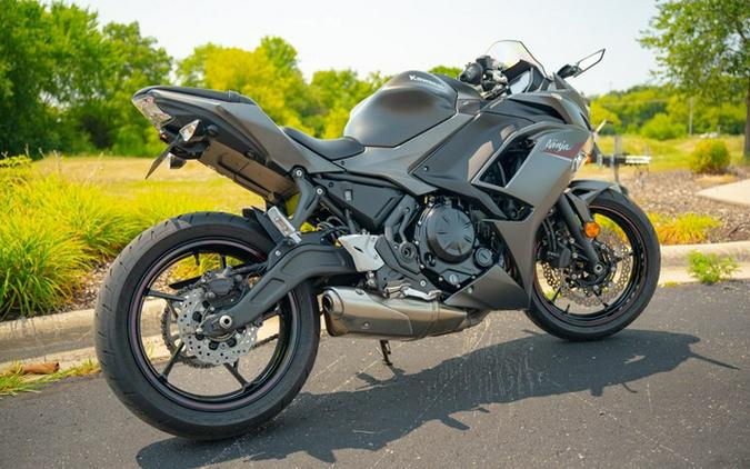 2022 Kawasaki Ninja 650 ABS Metallic Matte Graphenesteel Gray