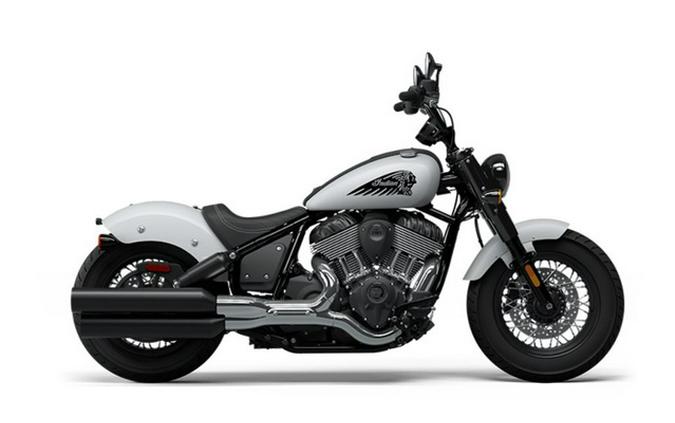 2024 Indian Chief Bobber ABS Ghost White Metallic Smoke