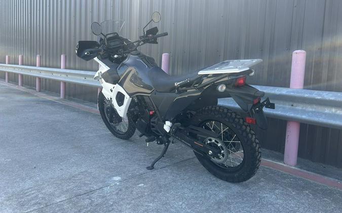 2025 Kawasaki KLR 650 S Pearl Crystal WhiteMetallic Carbon Gray