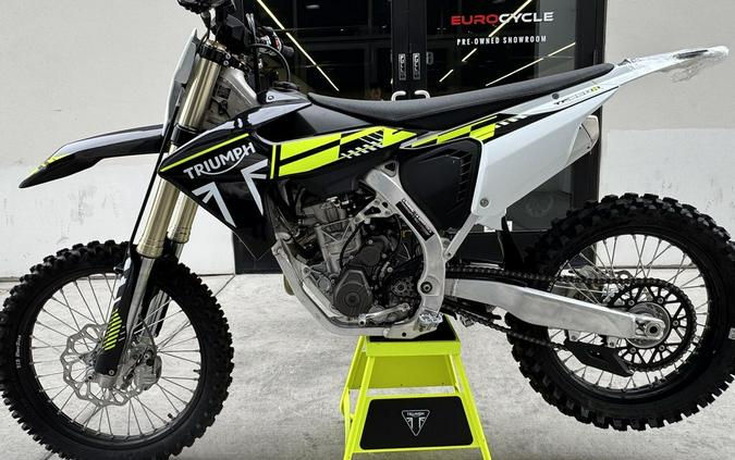 2025 Triumph TF 250-X Jet Black/Pure White