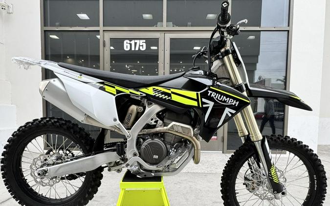 2025 Triumph TF 250-X Jet Black/Pure White