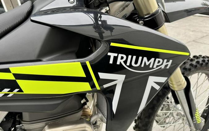 2025 Triumph TF 250-X Jet Black/Pure White