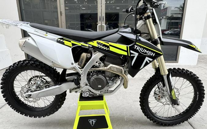 2025 Triumph TF 250-X Jet Black/Pure White