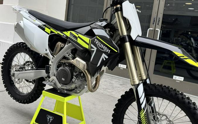 2025 Triumph TF 250-X Jet Black/Pure White