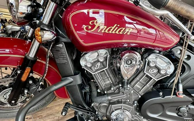 2020 Indian Motorcycle® Scout® 100th Anniversary Indian Red with Gold trim