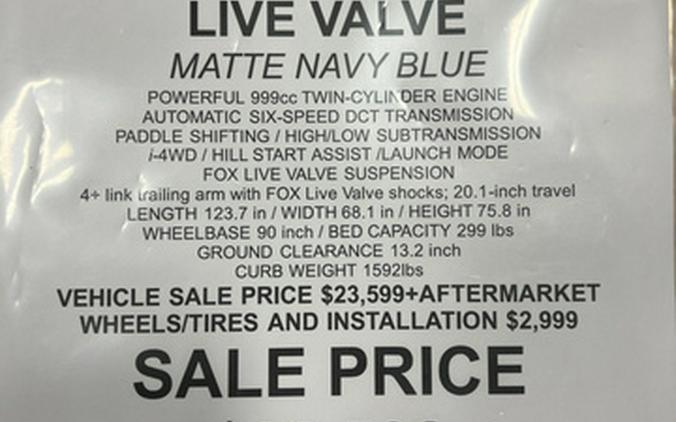 2025 Honda Talon 1000X FOX Live Valve (SXS10S2XDS) + FUEL 15i