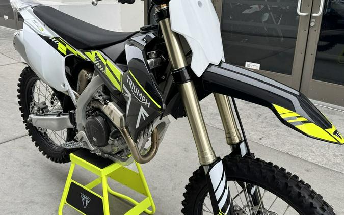 2025 Triumph TF 250-X Jet Black/Pure White