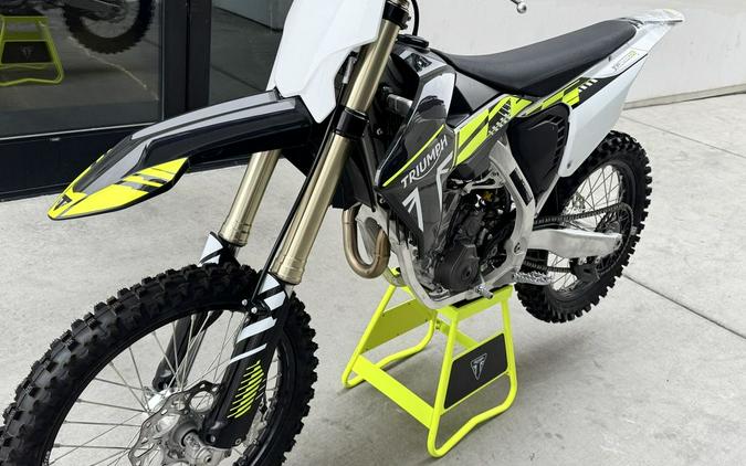 2025 Triumph TF 250-X Jet Black/Pure White