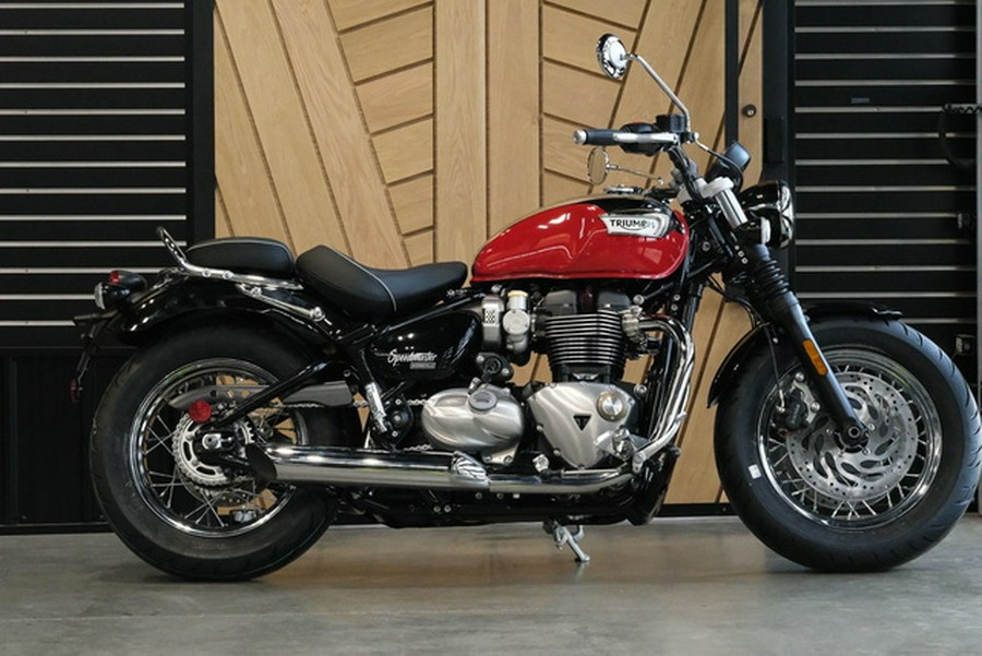 2023 Triumph Bonneville Speedmaster Chrome Edition Diablo Red Sapphire BlackFusion White