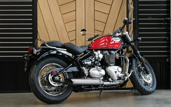 2023 Triumph Bonneville Speedmaster Chrome Edition Diablo Red Sapphire BlackFusion White