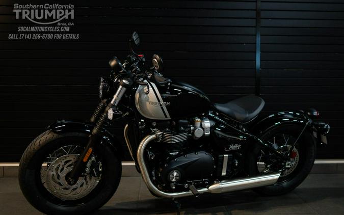2024 Triumph Bonneville Bobber Jet Black/Ash Gray