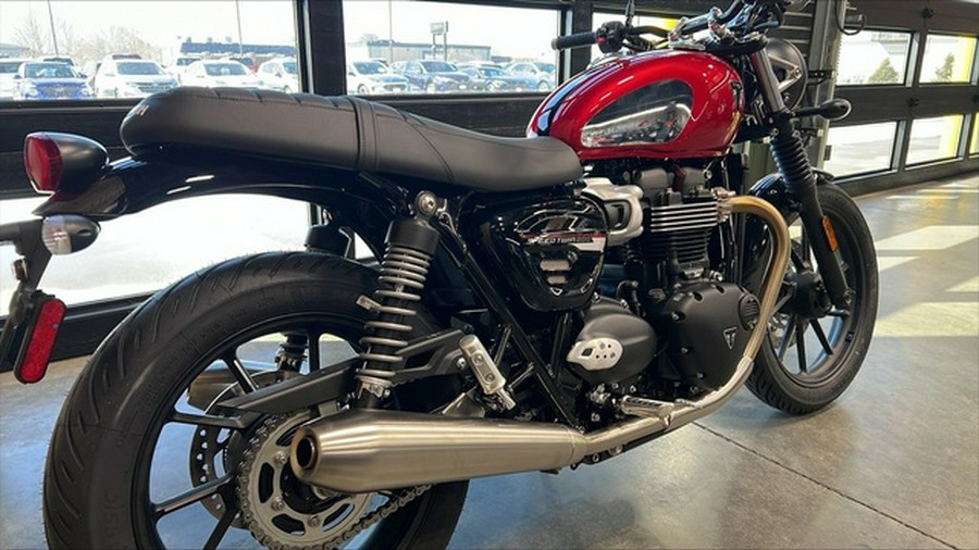 2023 Triumph Speed Twin 900 Chrome Edition Red Hopper Competition GreenPhantom Black