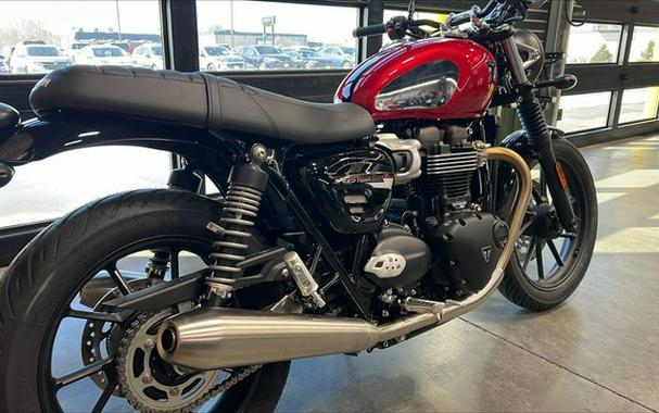 2023 Triumph Speed Twin 900 Chrome Edition Red Hopper Competition GreenPhantom Black