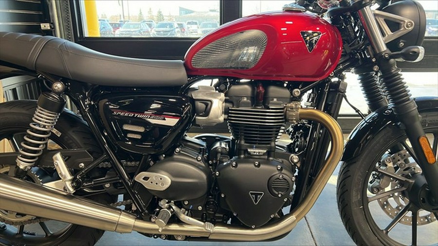 2023 Triumph Speed Twin 900 Chrome Edition Red Hopper Competition GreenPhantom Black