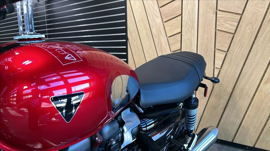 2023 Triumph Speed Twin 900 Chrome Edition Red Hopper Competition GreenPhantom Black